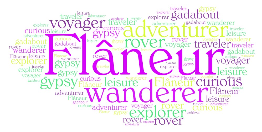 flaneur word art